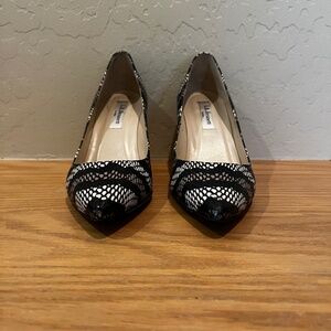 LK Bennett Floret Croc Effect Leather pumps